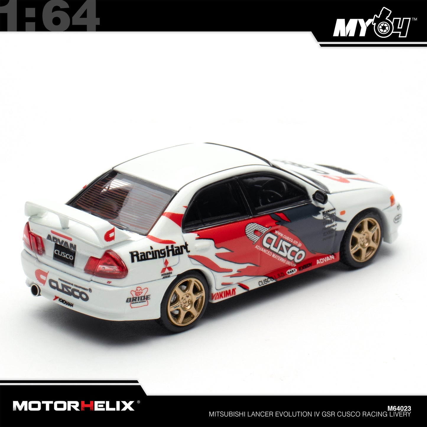 [Motorhelix] 1:64 Mitsubishi Lancer GSR Evolution IV - Cusco Racing Livery