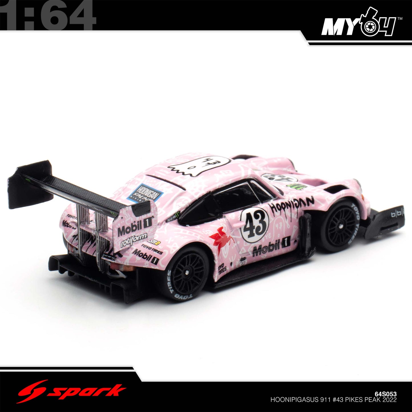 [Sparky] 1:64 Hoonipigasus 911 No.43 Pikes Peak 2022 Ken Block
