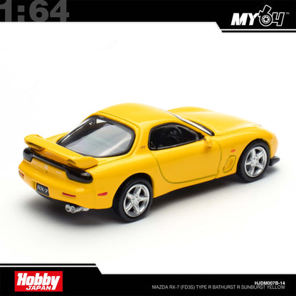 [Hobby Japan] 1:64 Mazda RX-7 (FD3S) Type R Bathurst R - Sunburst Yellow