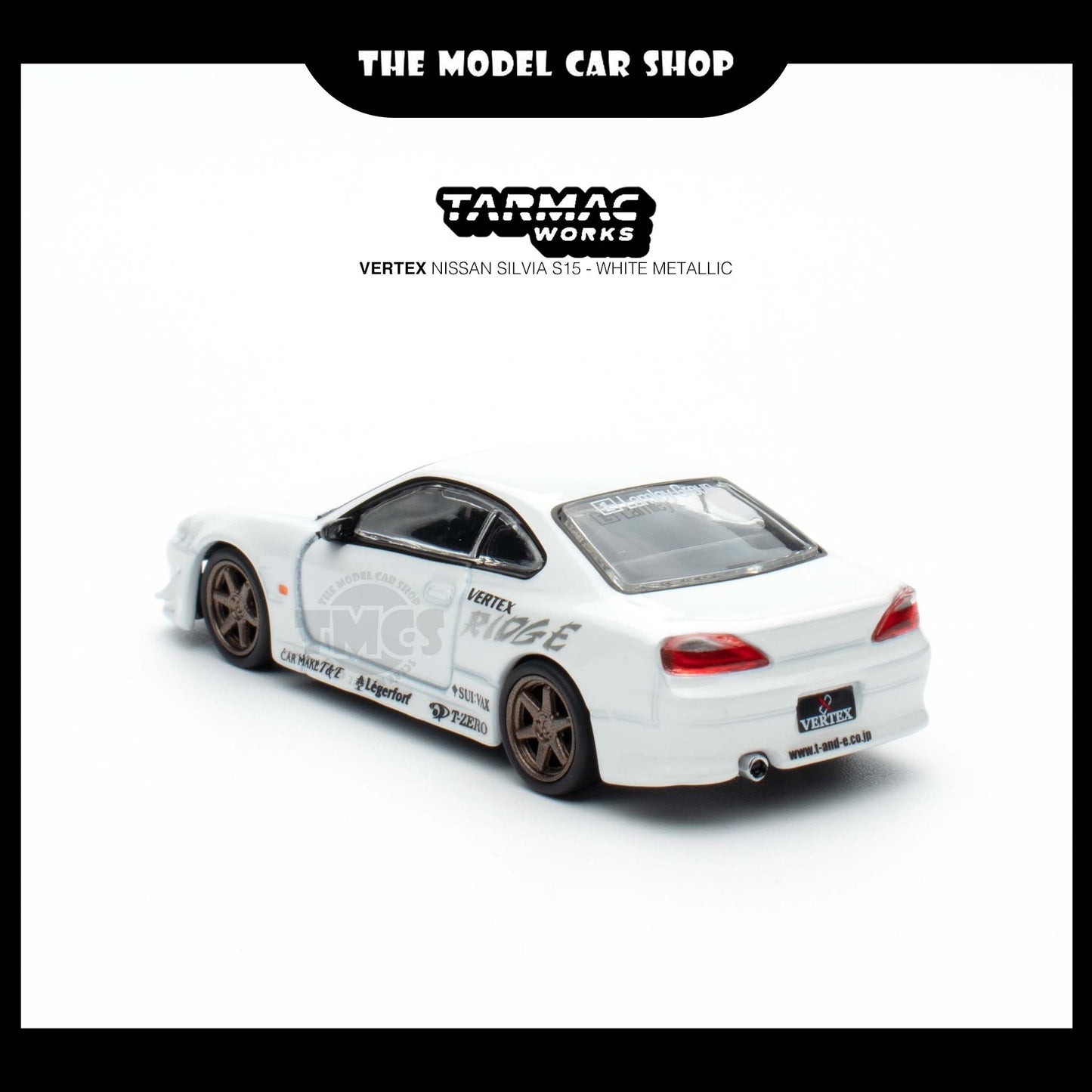 [Tarmac Works] Vertex Nissan Silvia S15 - White Metallic