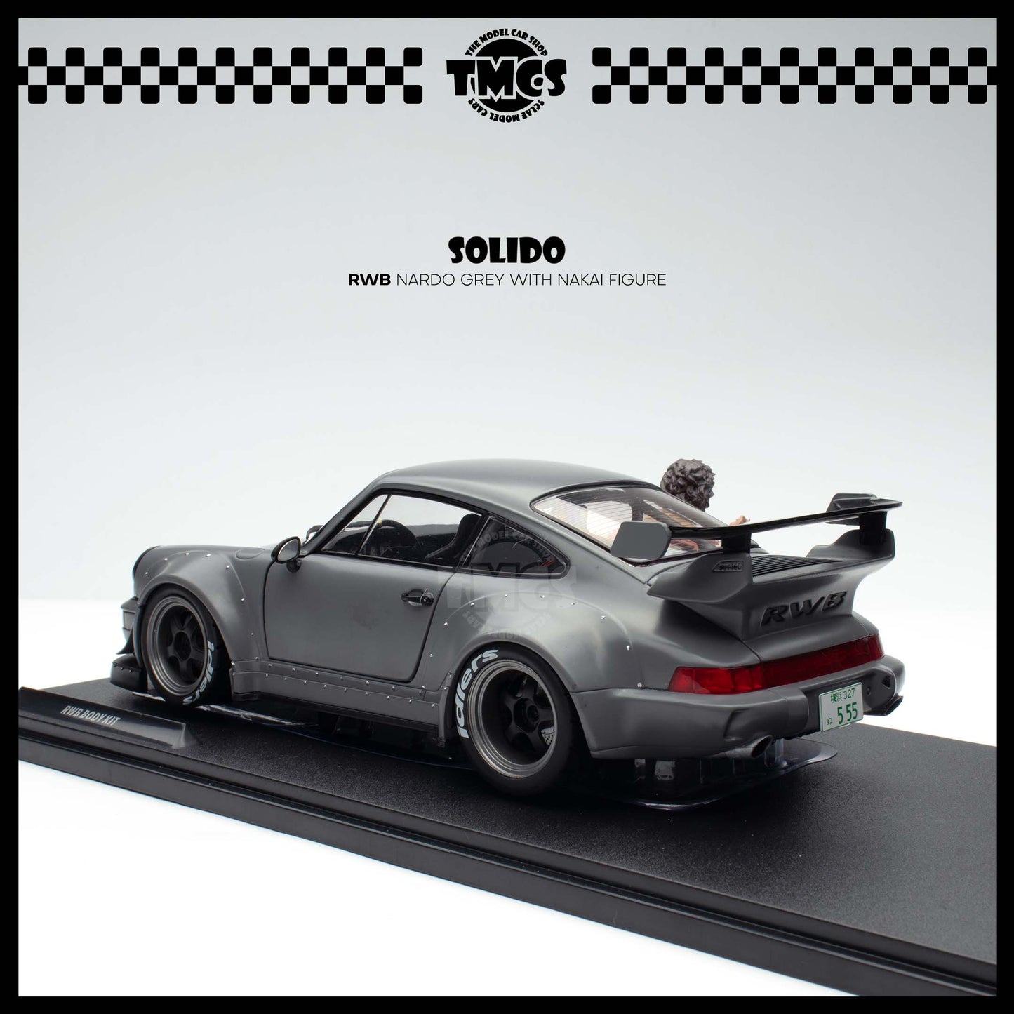 [Solido] 1:18 RWB Nardo Grey with Nakai Figure