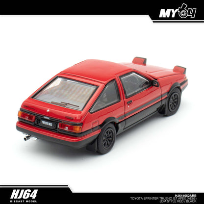 [Hobby Japan] Toyota SPRINTER TRUENO GT APEX (AE86) JDM Style ( Functional Engine Hood) - Red / Black