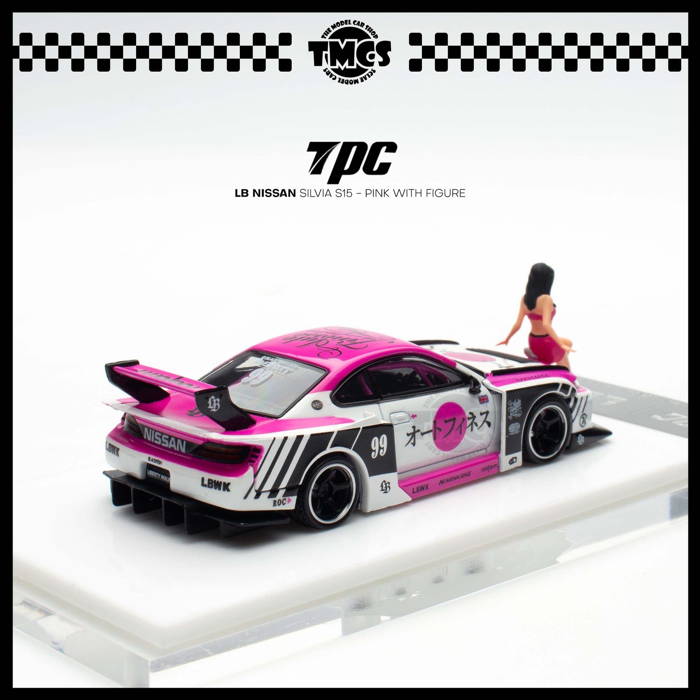 [TPC] 1:64 LB Nissan Silvia S15 - Pink with Figure
