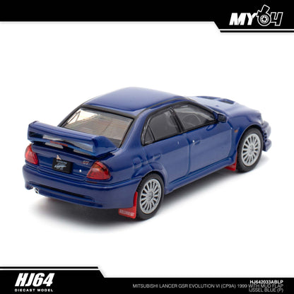 [Hobby Japan] Mitsubishi Lancer GSR Evolution 6 (CP9A) 1999 with Mud Flap - Ijssel Blue