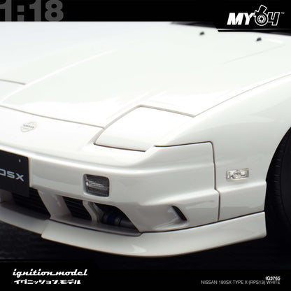 [Ignition Model] 1:18 Nissan 180SX Type X (RPS13) - White