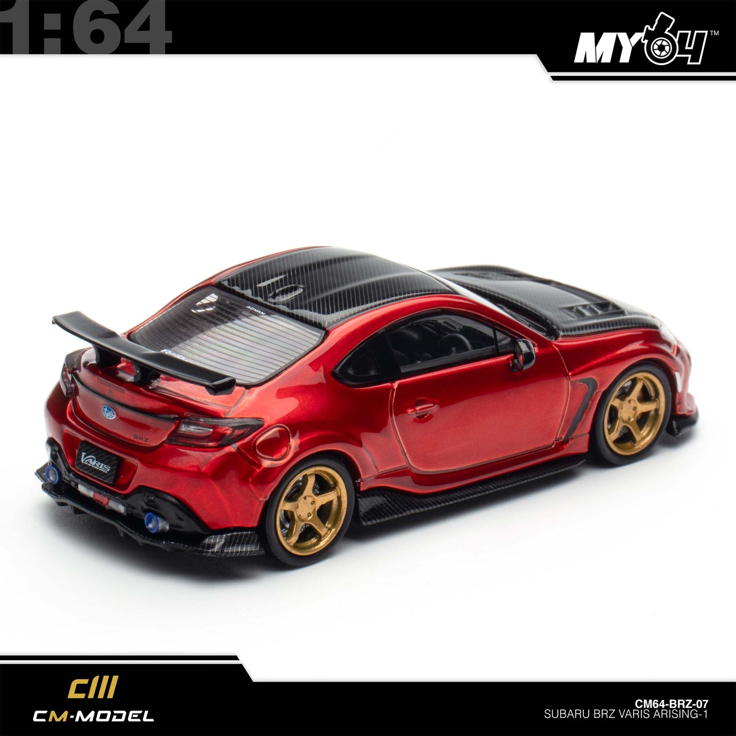 [CM Model] 1:64 Subaru BRZ Varis Widebody - Metallic Red