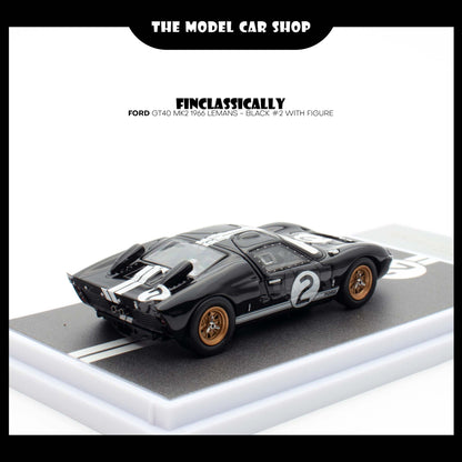 [Finclassically] Ford GT40 MK2 1966 LeMans - Black #2 with Figure