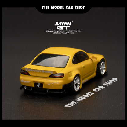 [MINI GT] Nissan Silvia (S15) Rocket Bunny - Bronze Yellow