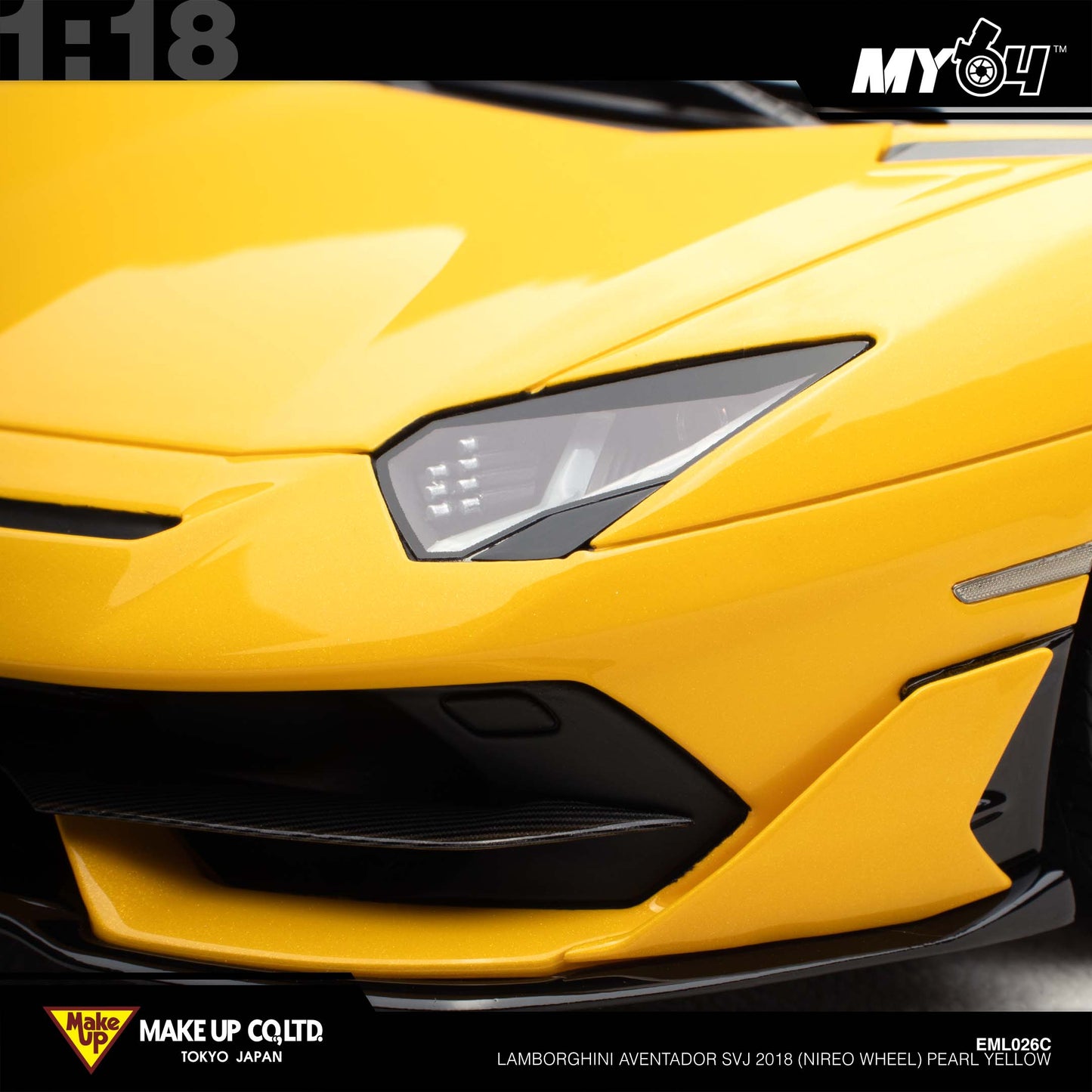 [Make Up] Lamborghini Aventador SVJ 2018 (Nireo wheel) - Pearl Yellow