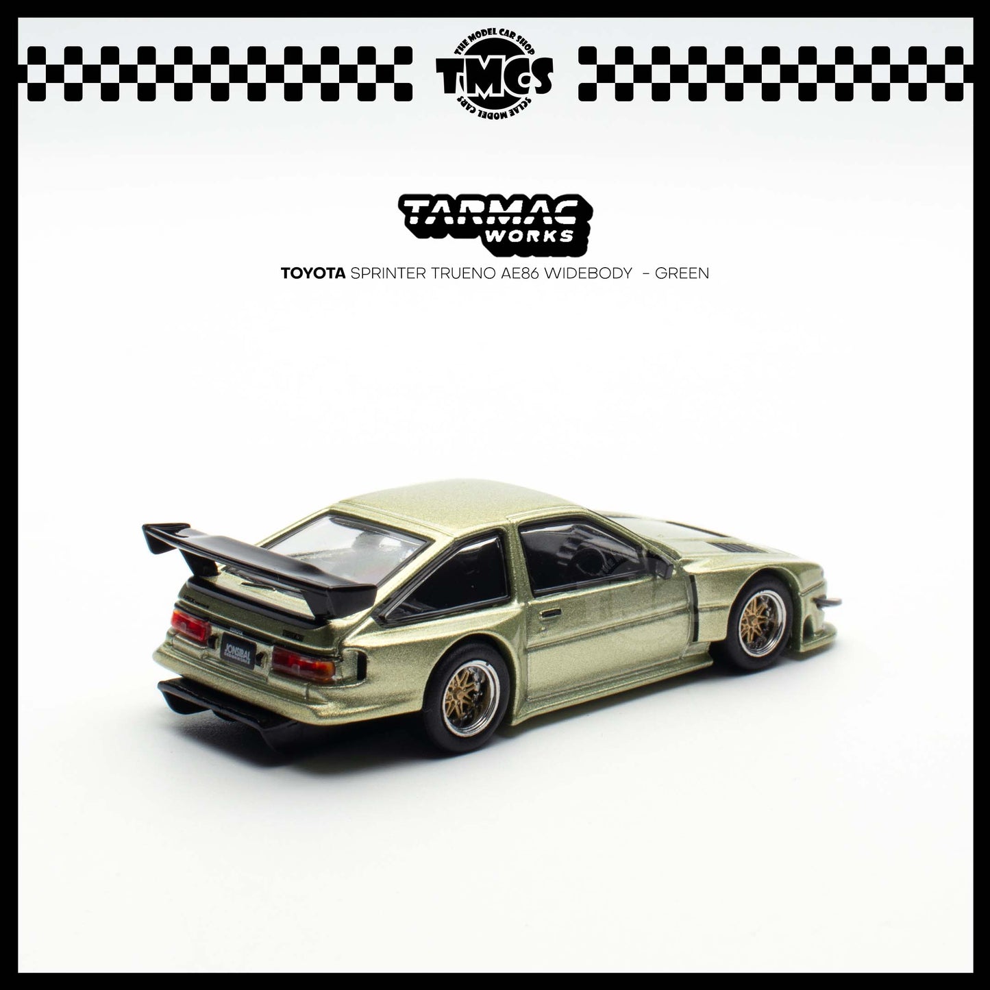 [Tarmac Works] 1:64 Toyota Sprinter Trueno AE86 Widebody  - Green