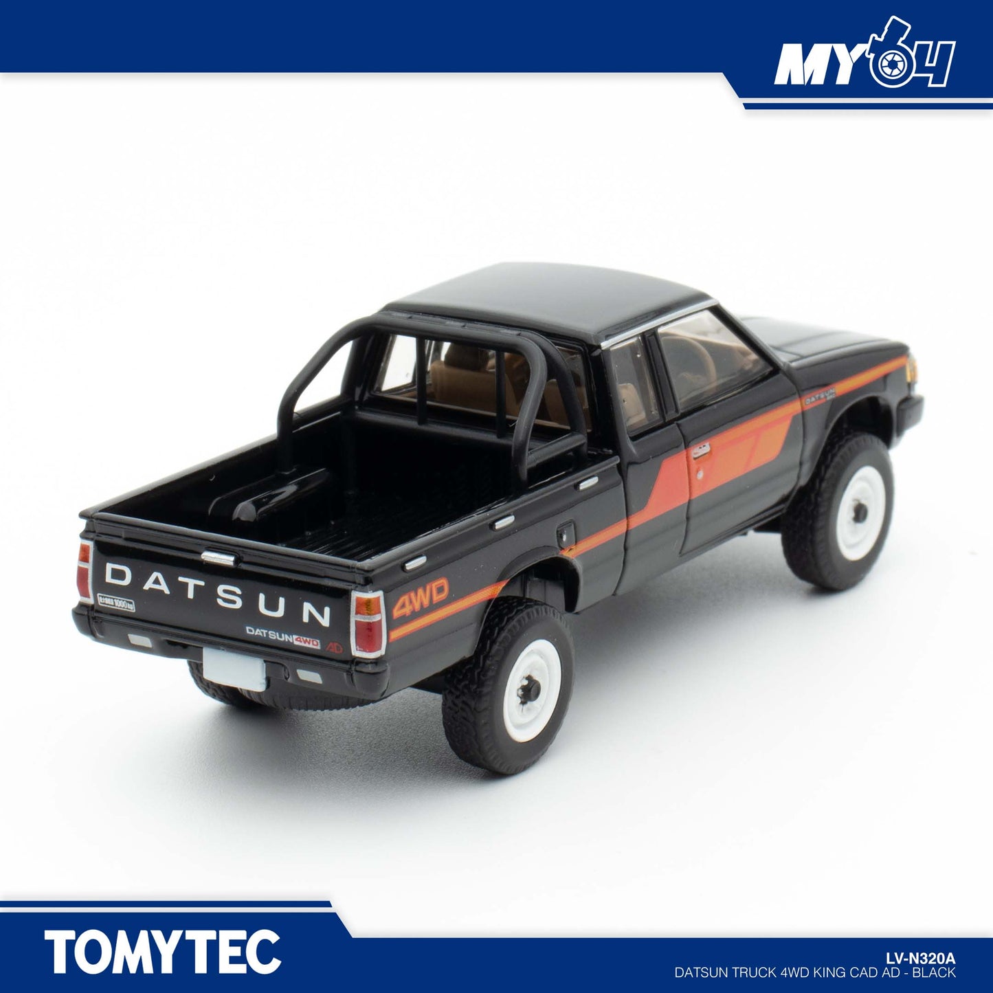 [TLVN] Datsun Truck 4WD King Cad AD - Black