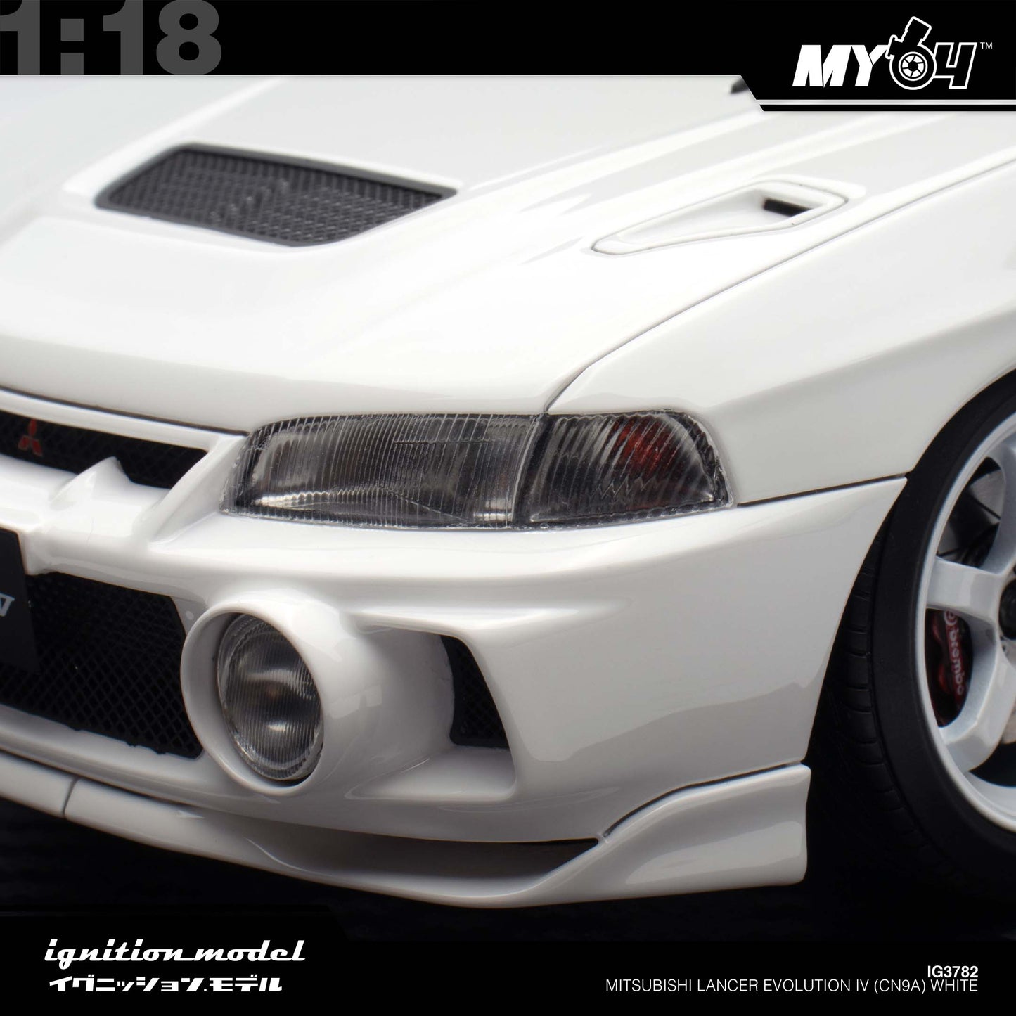 [Ignition Model]  1:18 Mitsubishi Lancer Evolution IV (CN9A) - White