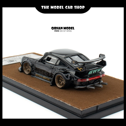 [Qi Dian] Resin RWB 930 GT Wing - Bright Black