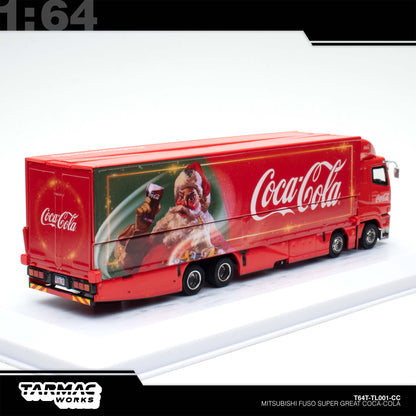 [Tarmac Works] 1:64 Mitsubishi Fuso Super Great Coca-Cola Santa Truck