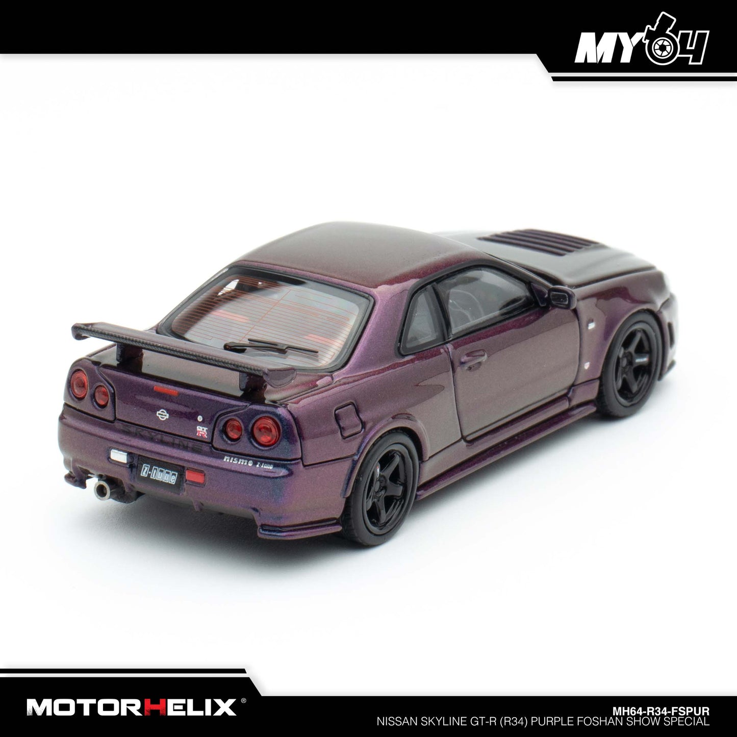 [Motorhelix] Nissan Skyline GT-R (R34) - Purple FOSHAN SHOW SPECIAL