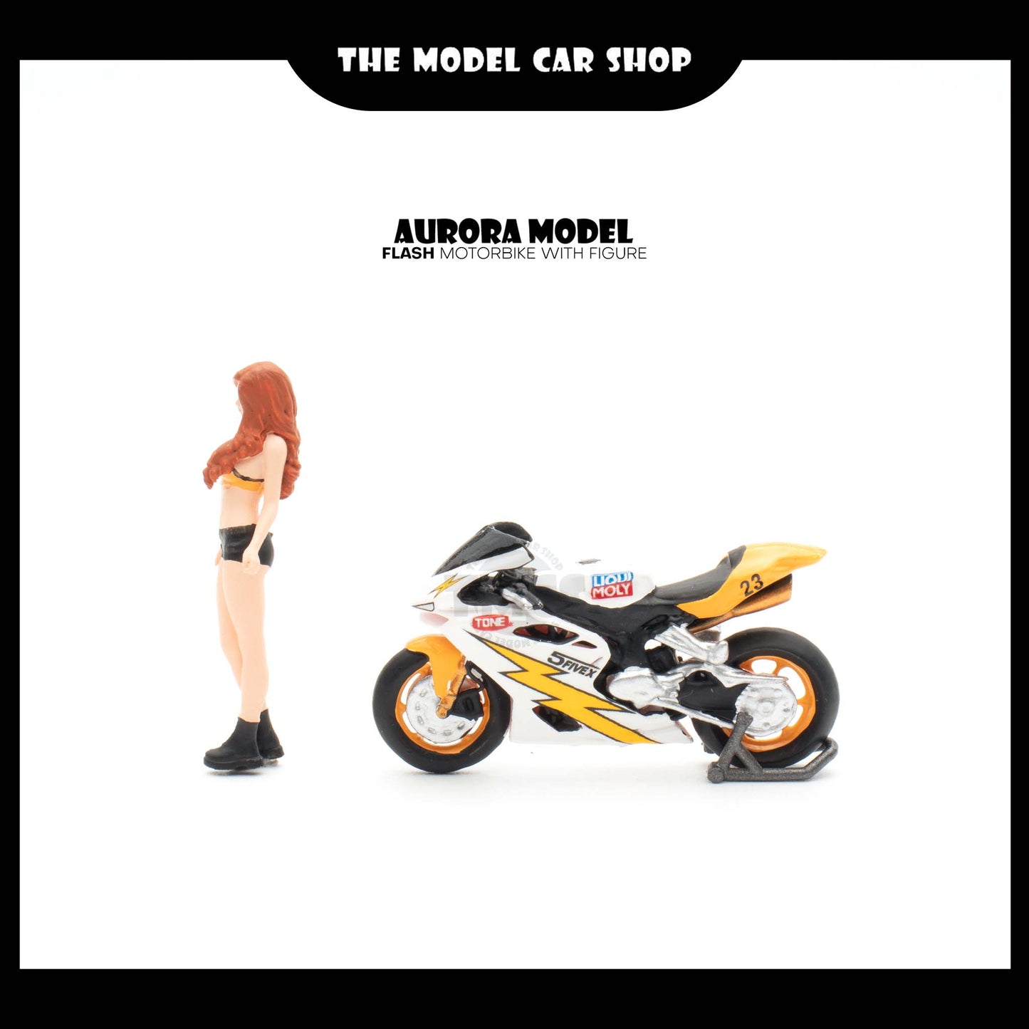 [Aurora Model] Flash Motorbike with Figure