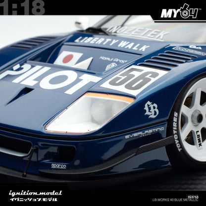 [Ignition Model] 1:18 LB-WORKS 40 - Blue Metallic