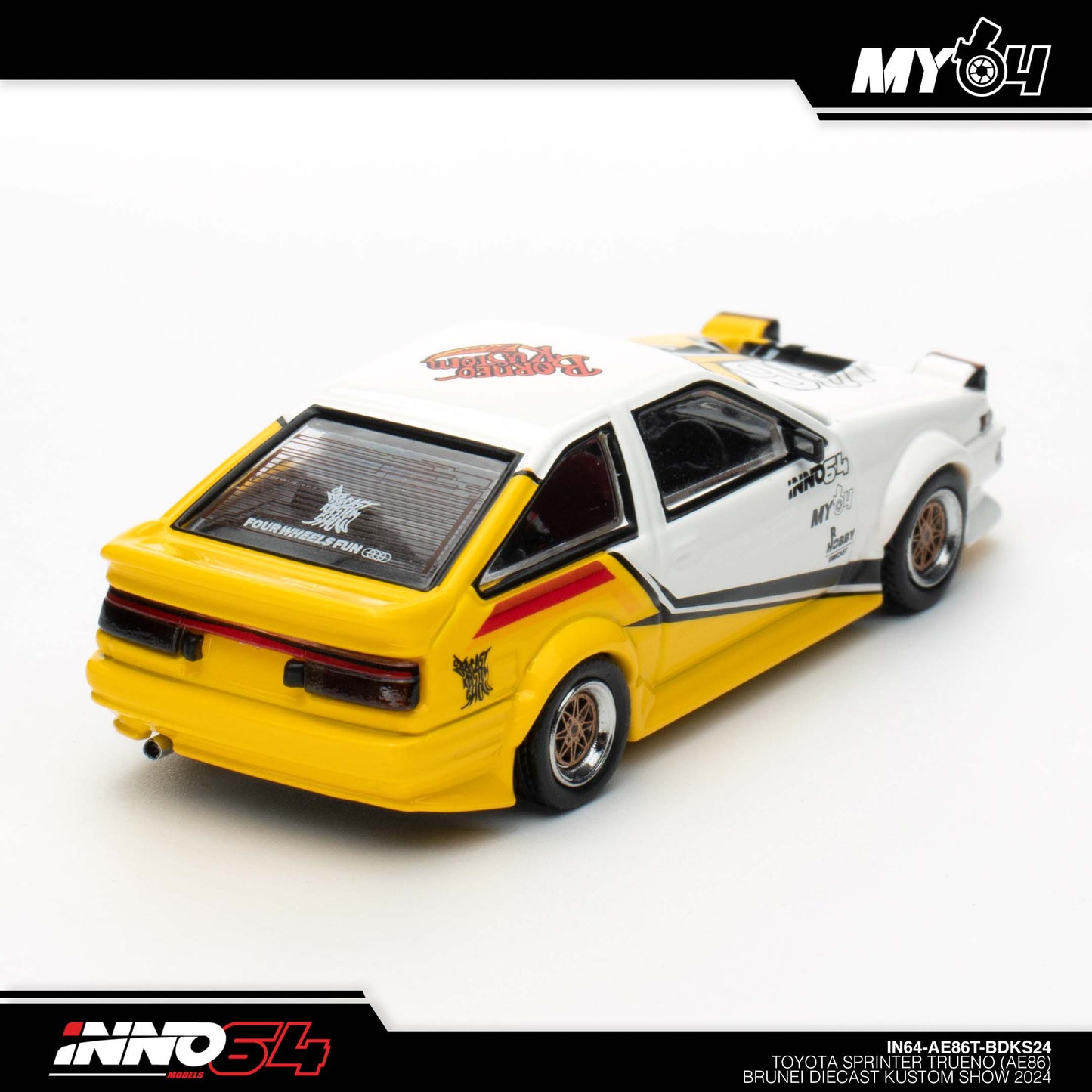 [INNO64] Toyota Sprinter Trueno AE86 Brunei Diecast Kustom Show 2024