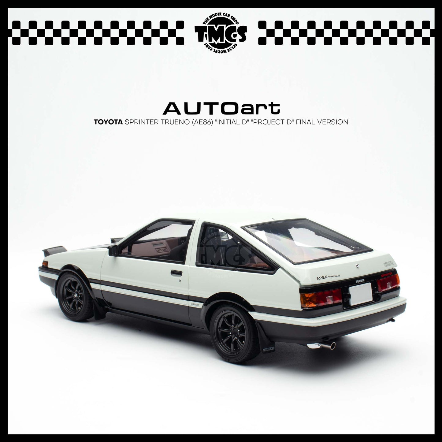 [Auto Art] 1:18 Toyota Sprinter Trueno (AE86) "Initial D" "Project D" Final Version