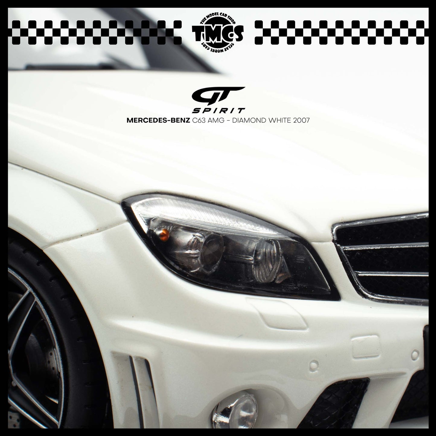 [GT Spirit] 1:18 Mercedes-Benz C63 AMG - Diamond White 2007