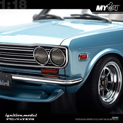 [Ignition Model] Datsun Bluebird (510) - Light Blue Metallic