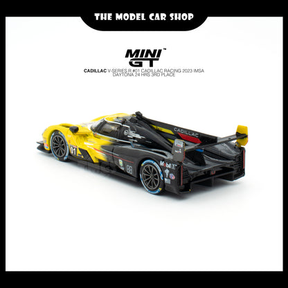 [MINI GT] Cadillac V-Series.R #01 Cadillac Racing 2023 IMSA Daytona 24 Hrs 3rd Place