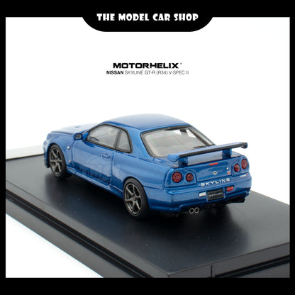 [Motorhelix] Nissan Skyline GT-R R34 V Spec ll - Bayside Blue