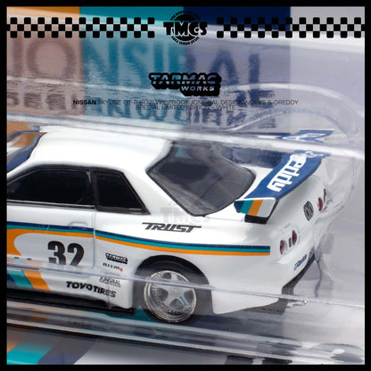 [Tarmac Works] 1:64 Nissan Skyline GT-R (R32) Widebody Jonsibal Designworks & Greddy Special Limited Edition - White