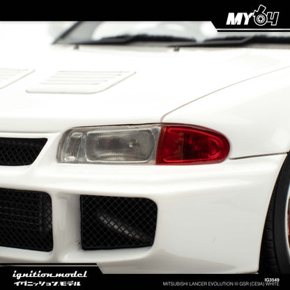 [Ignition Model] Mitsubishi Lancer Evolution III GSR (CE9A) - White