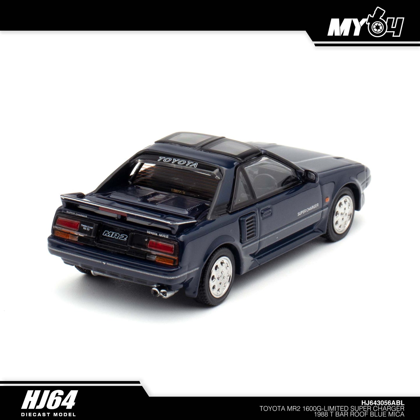 [Hobby Japan] Toyota MR2 1600G-LIMITED SUPER CHARGER 1988 T BAR ROOF - Blue Mica