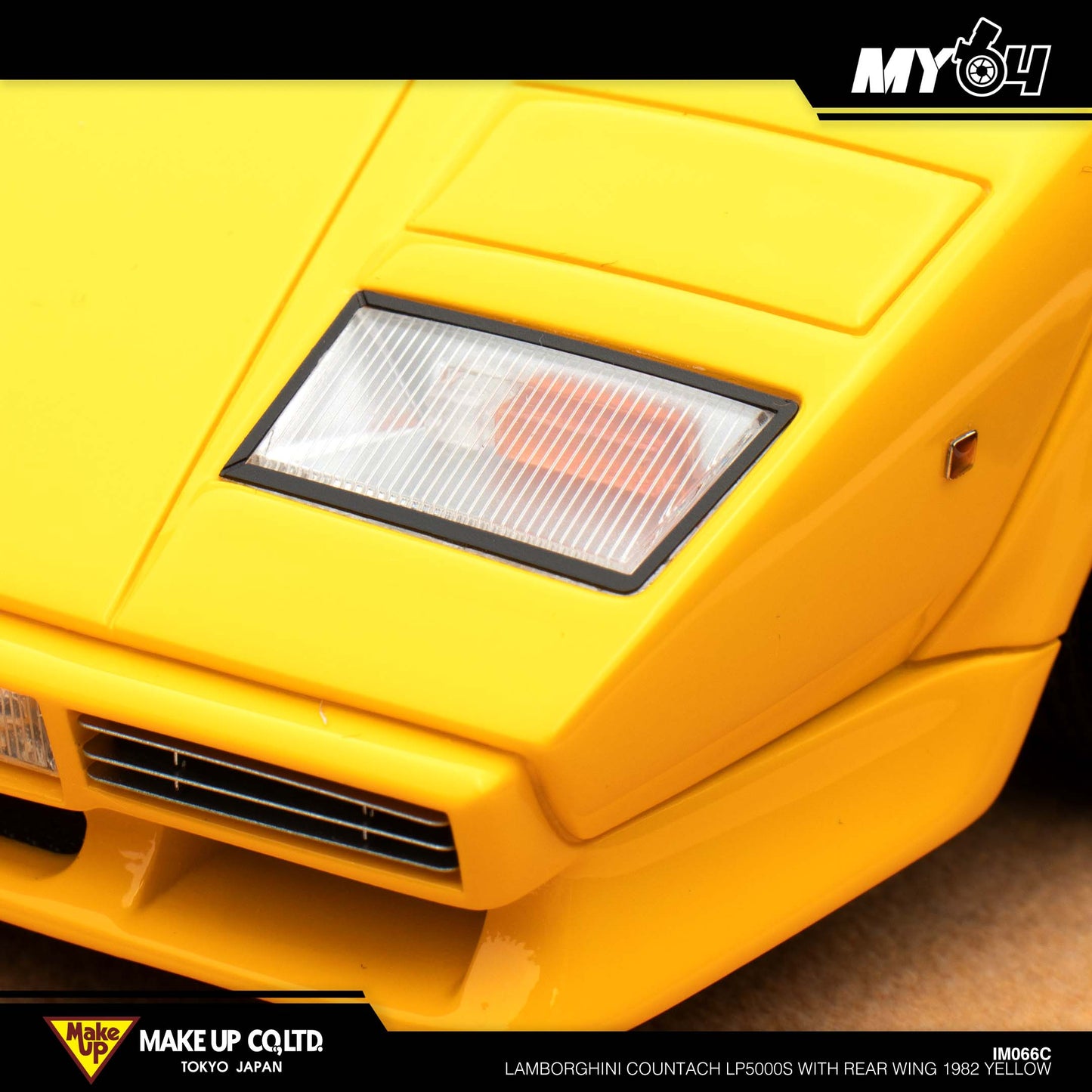 [Make Up] Lamborghini Countach LP5000S With Rear Wing 1982 - Yellow