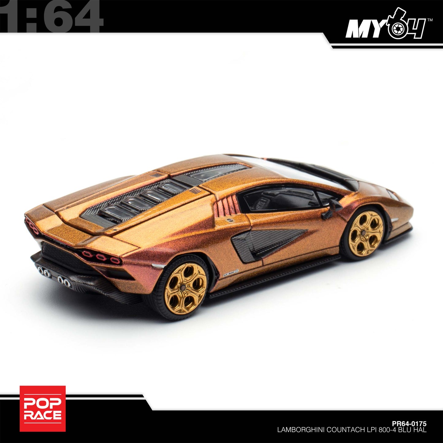 [Pop Race] Lamborghini Countach LP 800-4 - Blu Hal