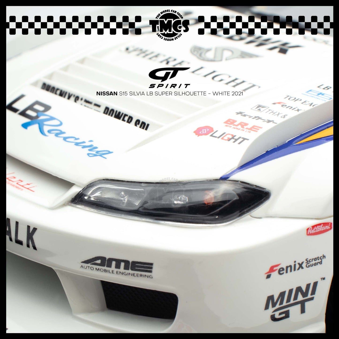 [GT Spirit] 1:18 Nissan S15 Silvia LB Super Silhouette - White 2021