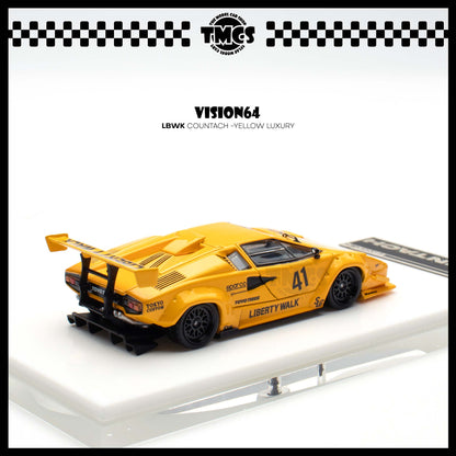[Vision] 1:64 LBWK Countach -Yellow Luxury