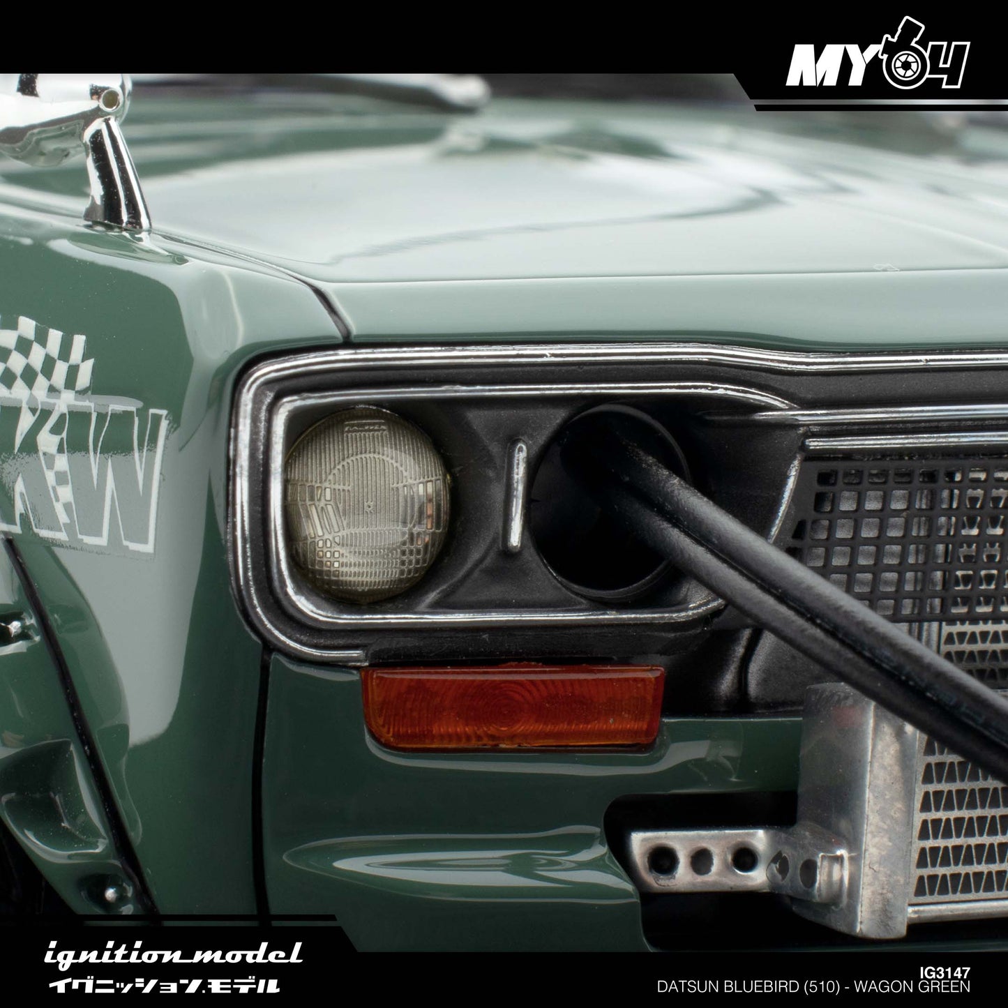 [Ignition Model] Datsun Bluebird (510) Wagon Green