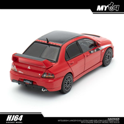 [Hobby Japan] Mitsubishi Lancer Evolution 9 MR GSR JDM Customized Version with Engine Display Model