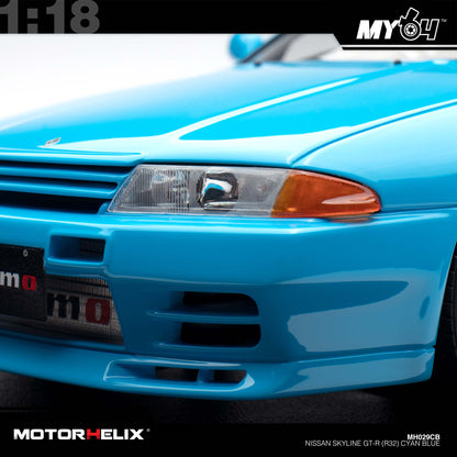 [Motorhelix] Nissan Skyline GT-R (R32) - Cyan Blue