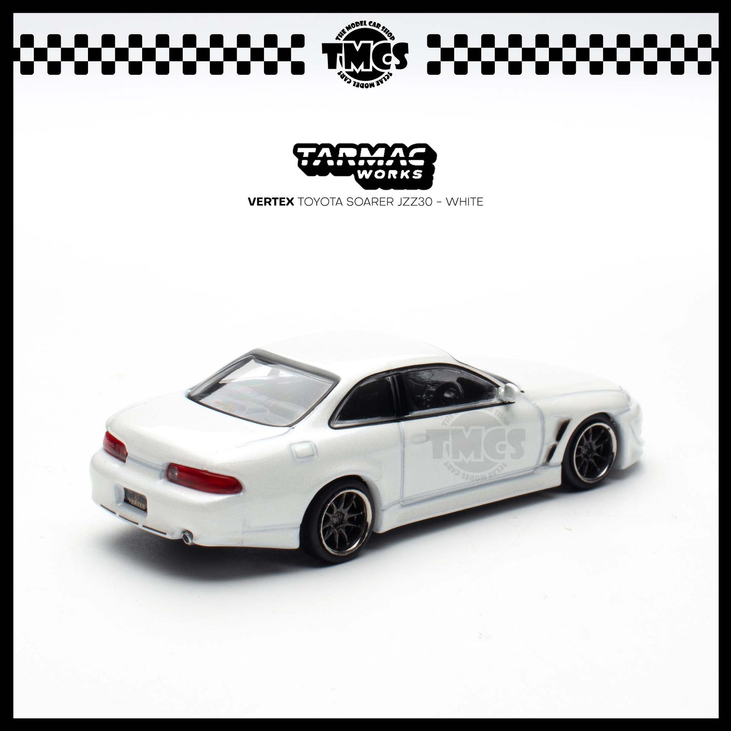 [Tarmac Works] 1:64 Vertex Toyota Soarer JZZ30 - White (Chase Car)
