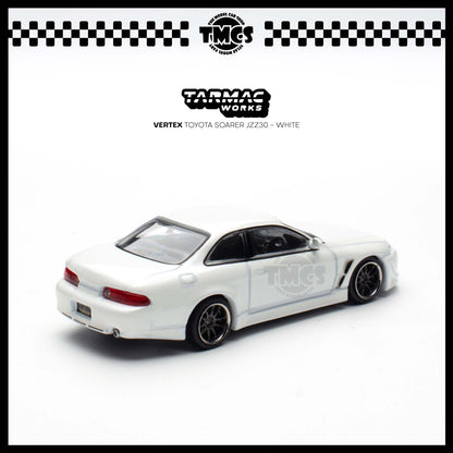 [Tarmac Works] 1:64 Vertex Toyota Soarer JZZ30 - White (Chase Car)