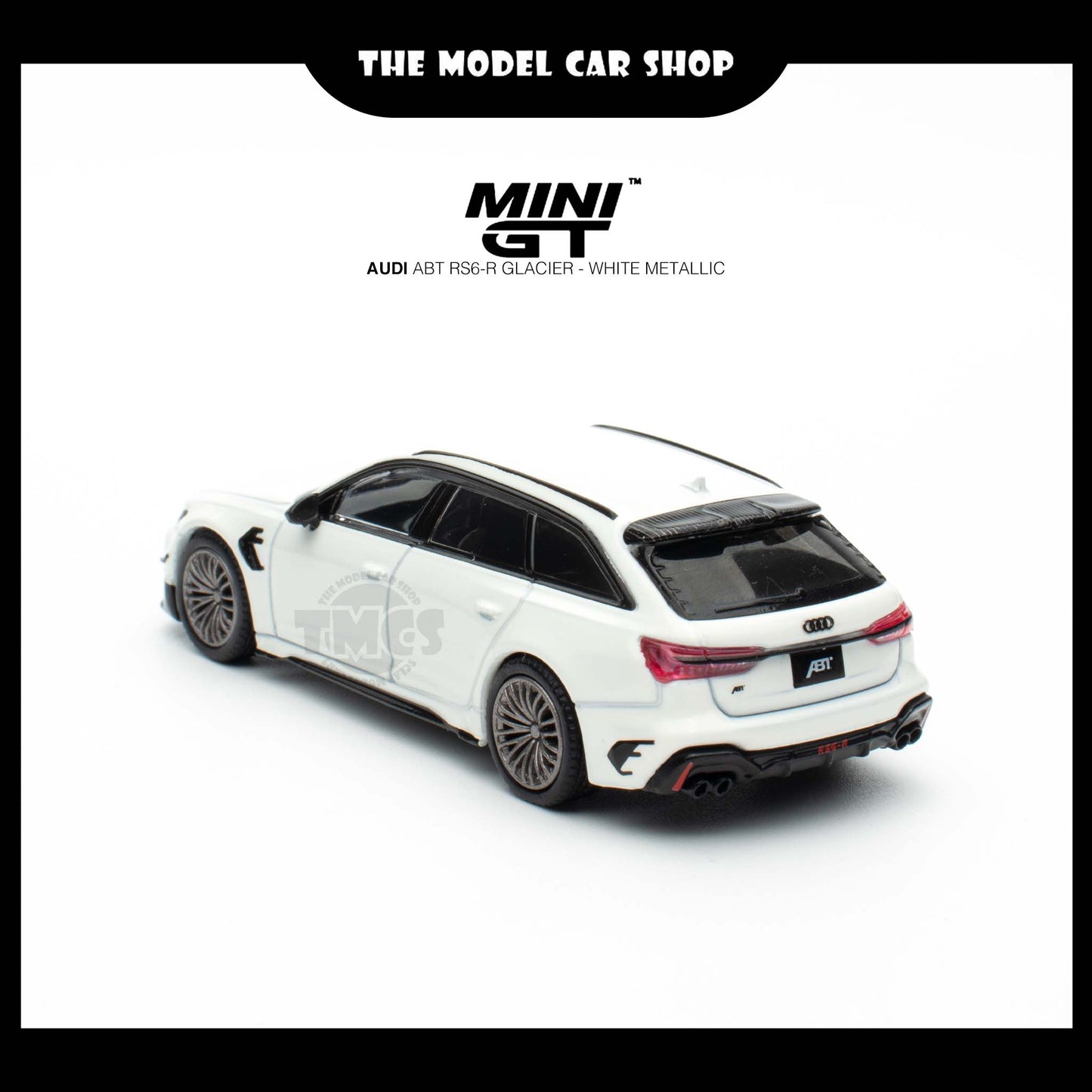 [MINI GT] Audi ABT RS6-R Glacier - White Metallic