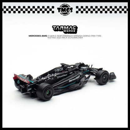 [Tarmac Works] 1:64  Mercedes-AMG F1 W14 E Performance Spanish Grand Prix Tyre Testing 2023 Mick Schumacher