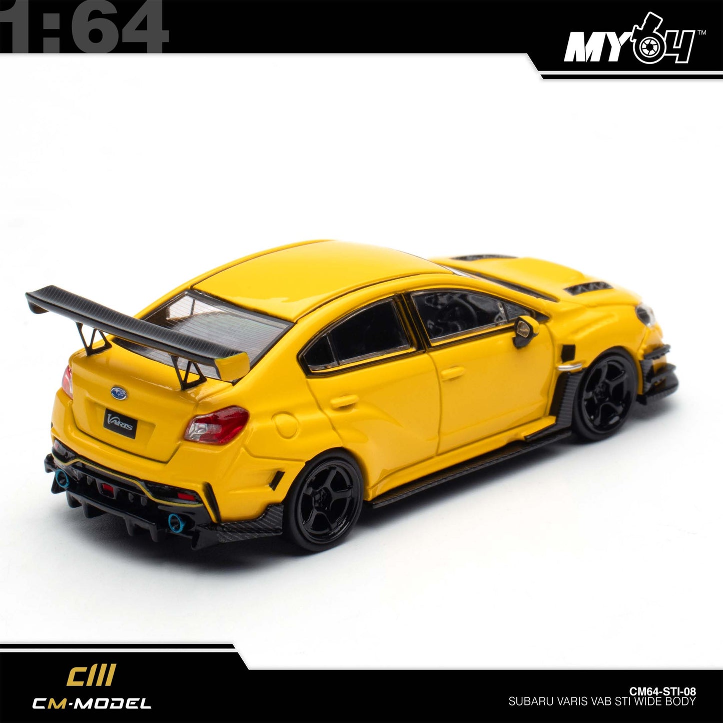 [CM Model] 1:64 Subaru STI Varis WideBody 1.0  - Yellow