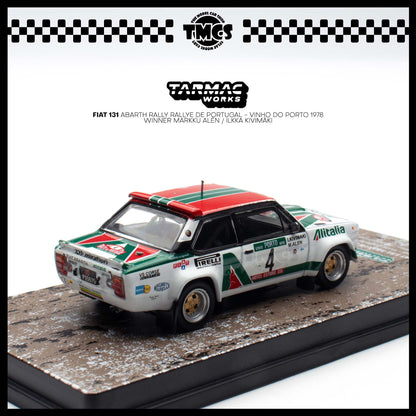 [Tarmac Works] 1:64 FIAT 131 ABARTH Rally Rallye de Portugal - Vinho do Porto 1978 Winner Markku Alén / Ilkka Kivimäki