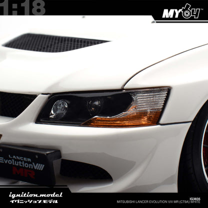 [Ignition Model 1:18 Mitsubishi Lancer Evolution VIII MR (CT9A) - White