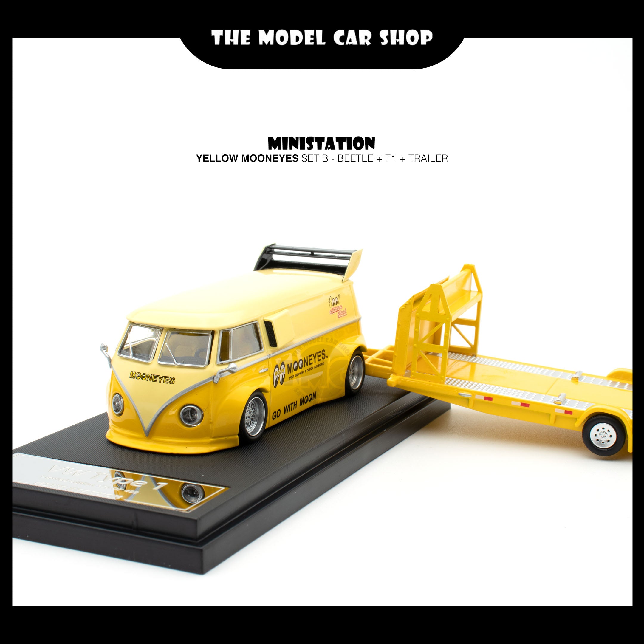 [Mini Station] Yellow Mooneyes Set B - Beetle + T1 + Trailer