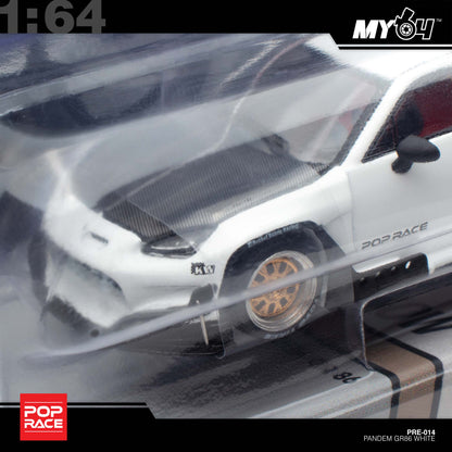 [Pop Race] 1:64  Pandem Toyota GR86 - Crystal White Pearl