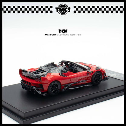 [DCM] 1:64 TPC x DCM Mansory SF90 F9XX Spider - Red