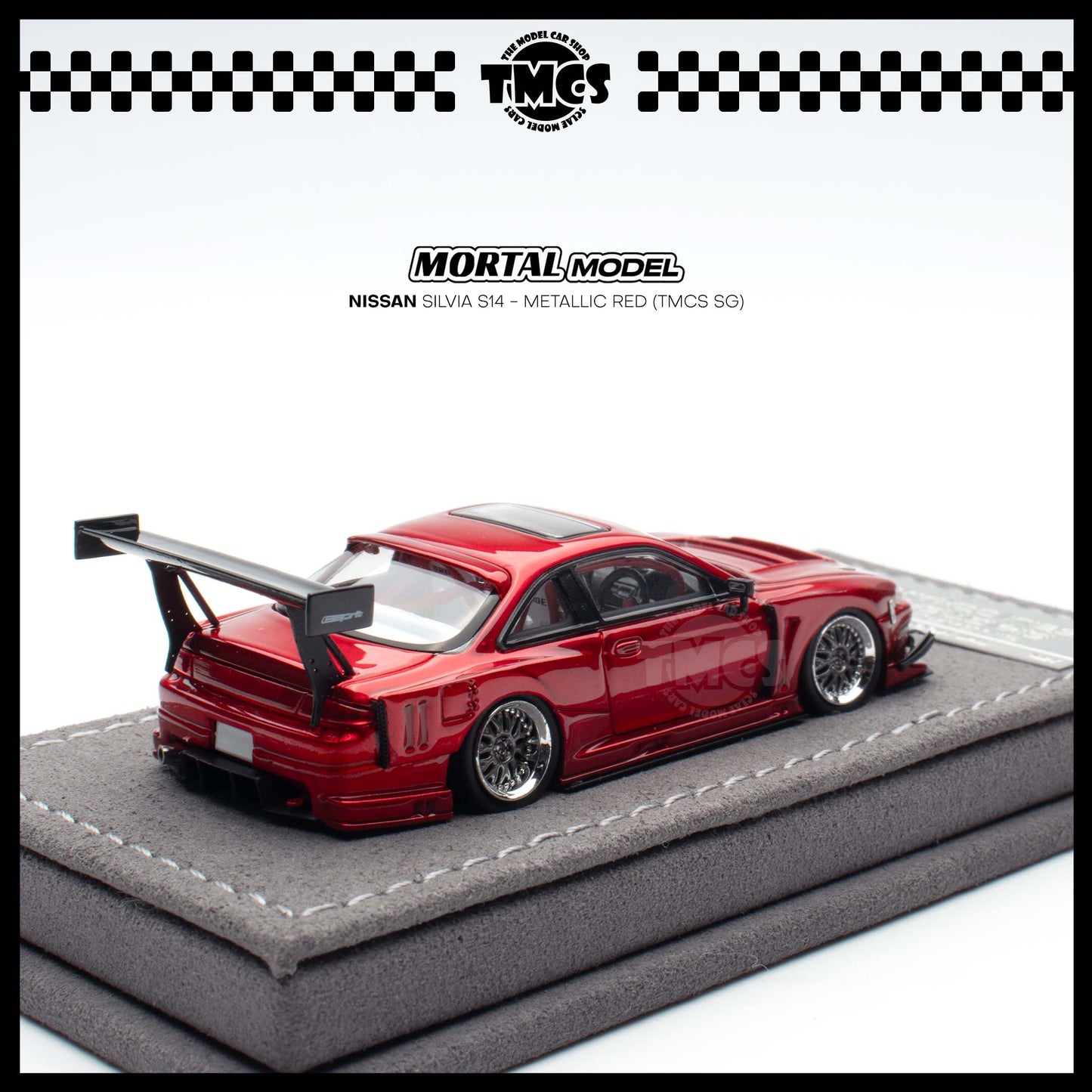 [Mortal] 1:64 Nissan Silvia S14 - Metallic Red (TMCS SG)