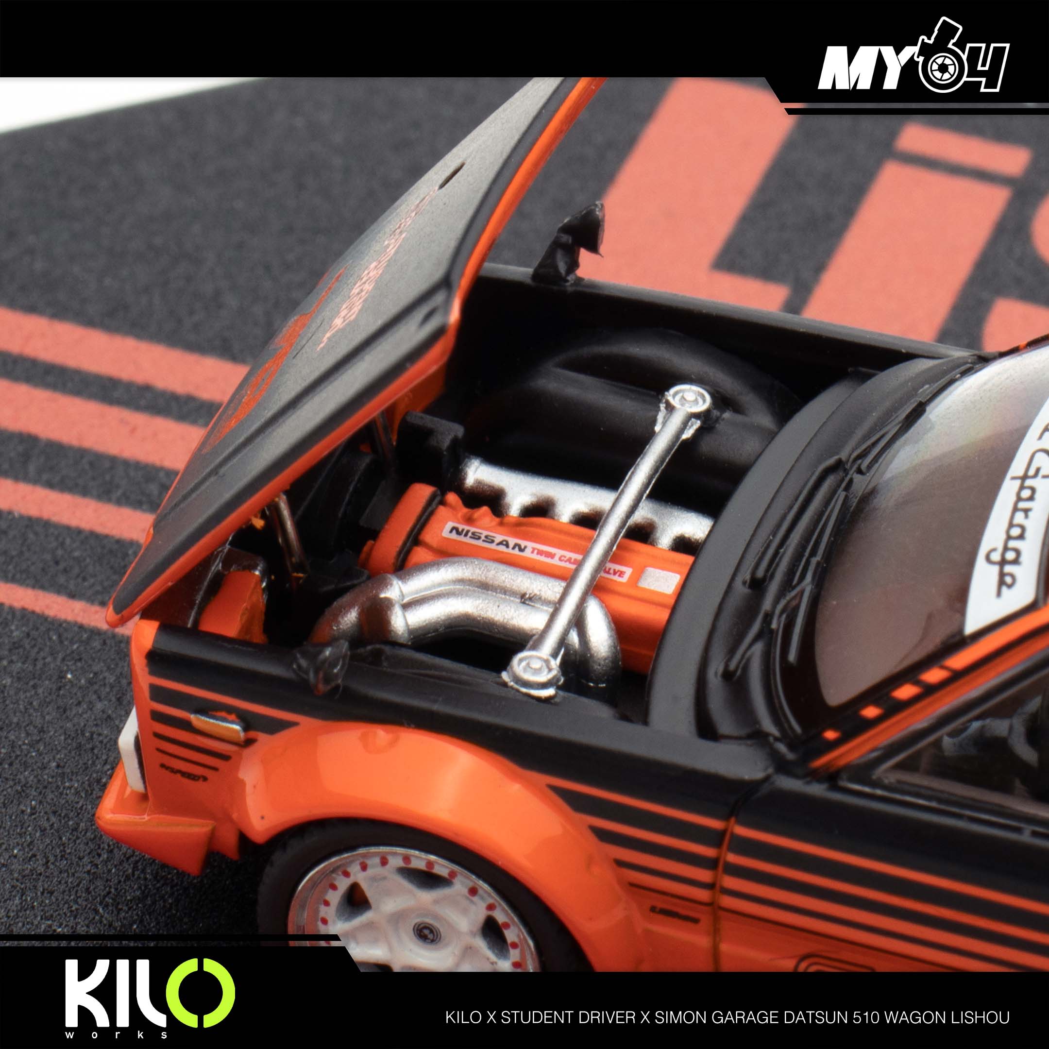 Kilo Works] Kilo x Student Driver x Simon Garage - Datsun 510