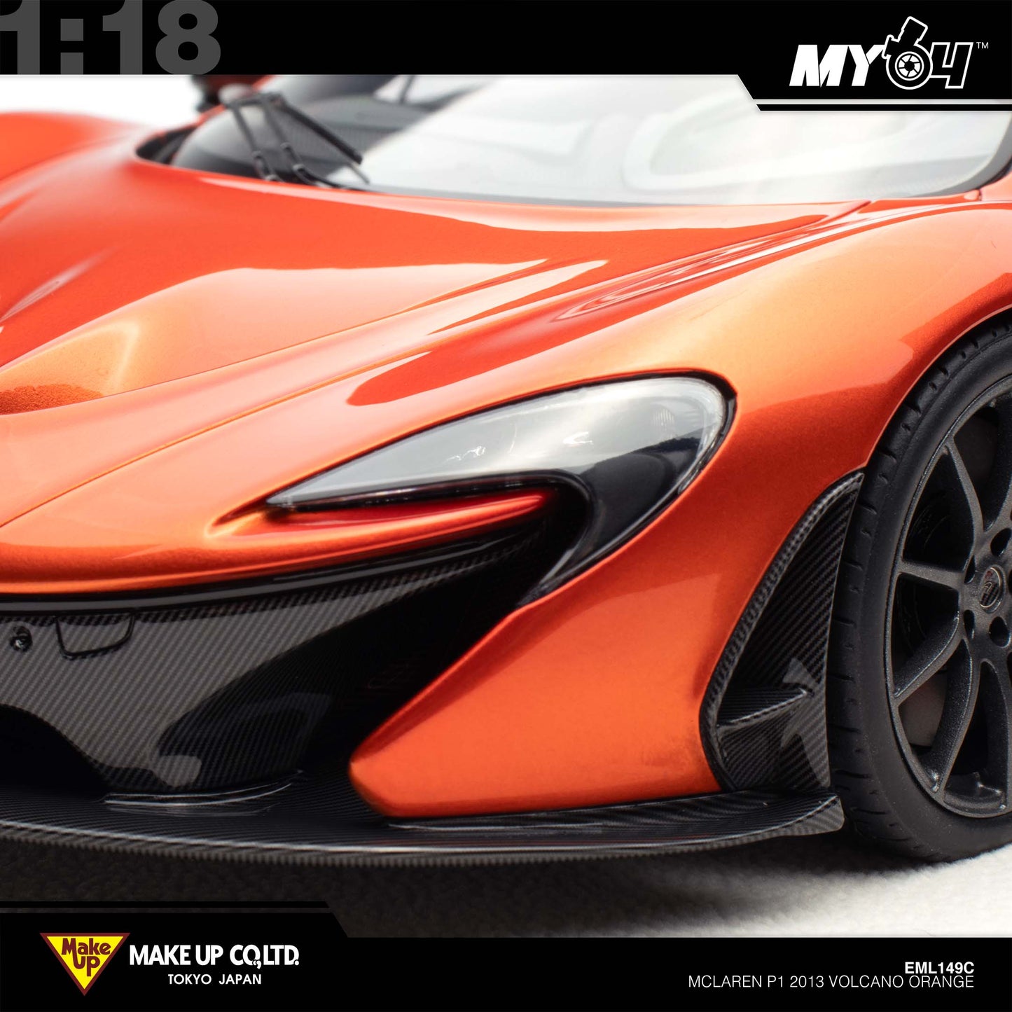 [Make Up] 1:18 Edilion Mclaren P1 2013 - Volcano Orange